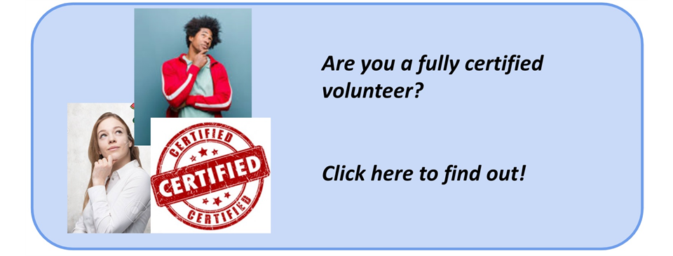 VOLUNTEER CERTIFICATION