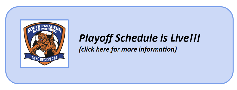 Playoff Schedule