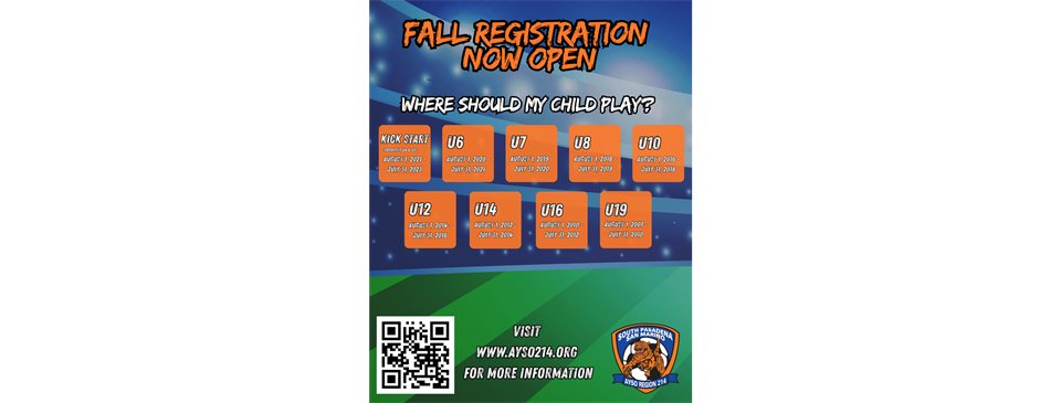 Fall Registration 